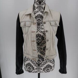 Steve Madden Denim Faux Leather Jacket S